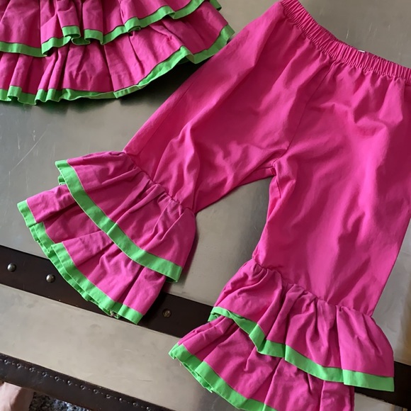 Ruffle mud pie matching set outfit - Picture 3 of 5